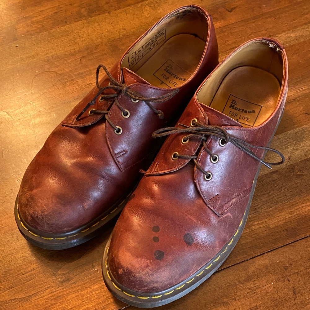 Dr. Martens Cherry Red Leather Oxfords